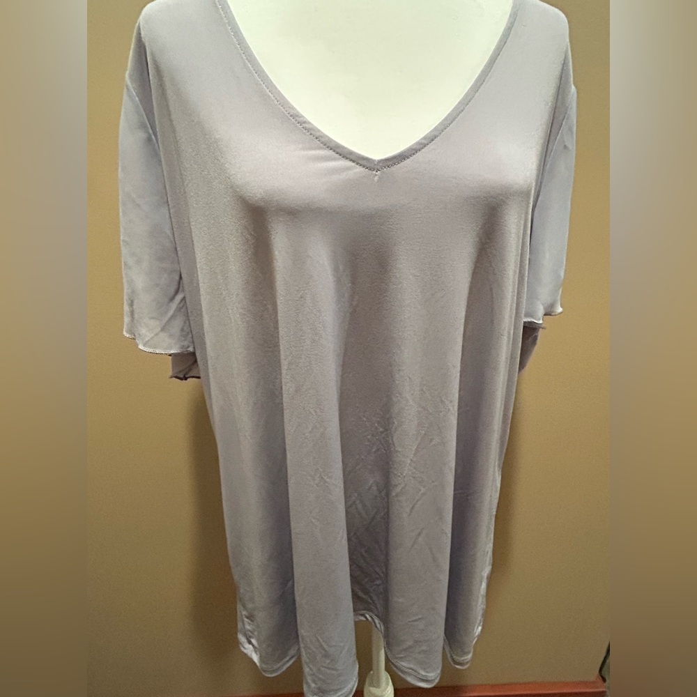 Torrid Light Lavender Short Sleeve Top